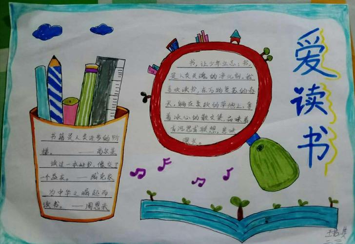 小 方寸天地 万千知识 青岛九联小学 读书节 系列活动之手抄报展