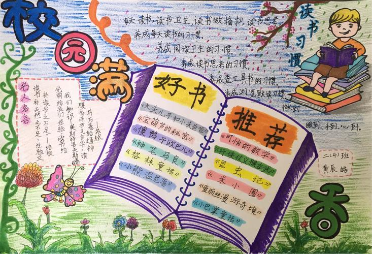 对一本书的诗人手抄报读一本好书手抄报