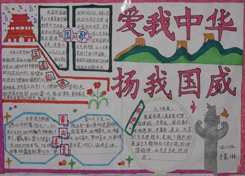 弘扬爱国主义精神手抄报简单又漂亮