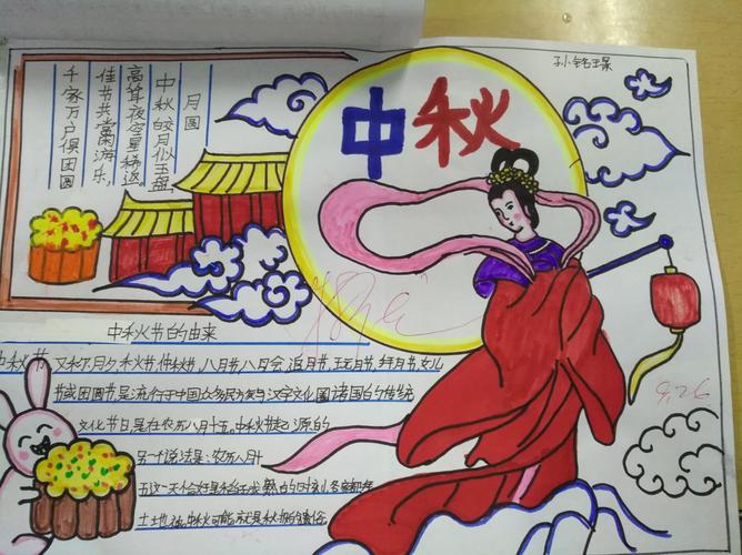 精致的中秋手抄报