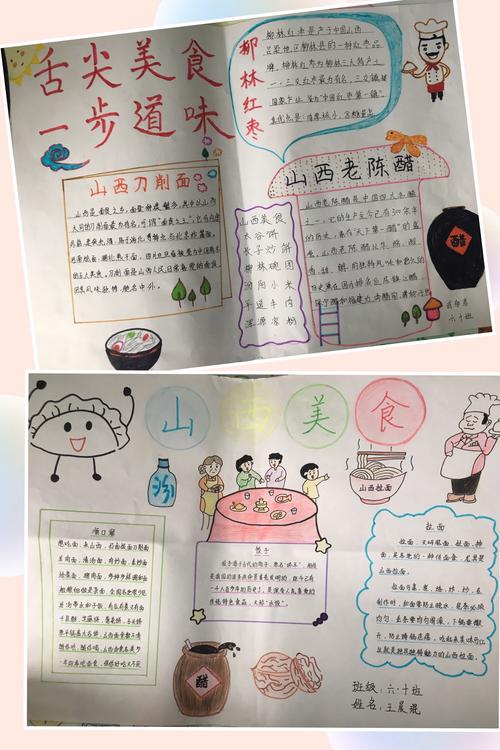 一 学生搜集资料制作手抄报并在家长的帮助下制作美食 二 美食推荐