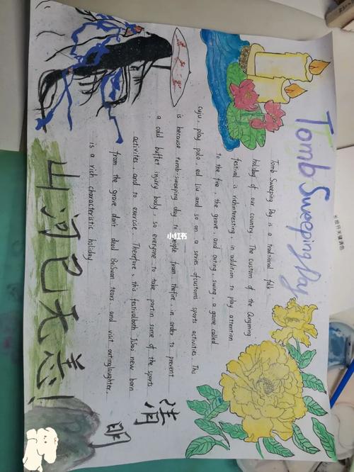 清明英语手抄报