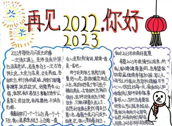 告别2024迎接2023手抄报