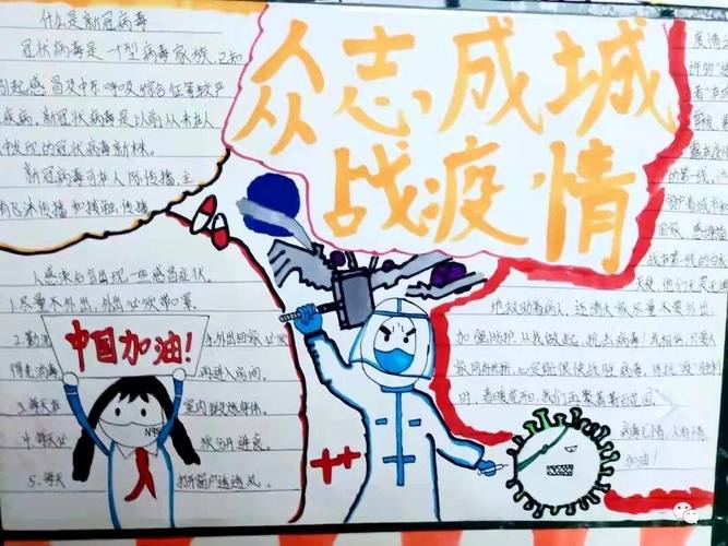 童心抗疫共克时艰德州市同济中学抗疫主题手抄报展示德州云德州晚报全