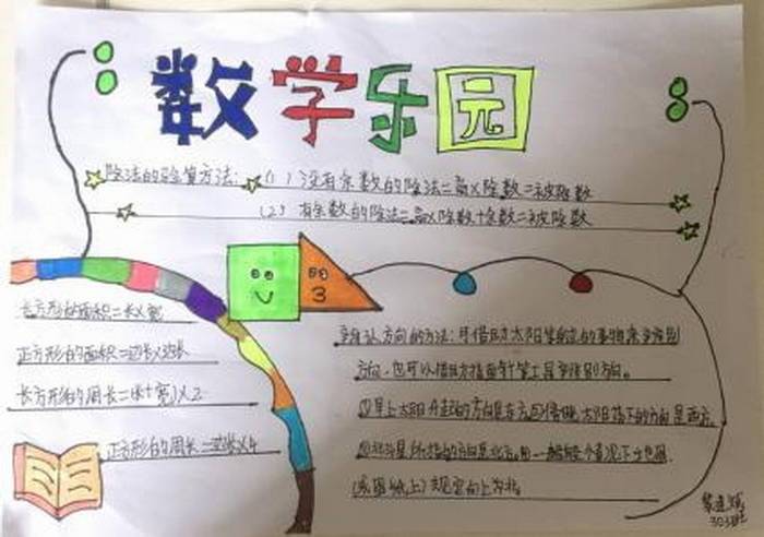 小学数学二年级手抄报简单又漂亮