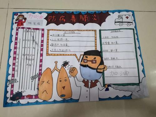 宅在家不出门的手抄报手抄报版面设计图