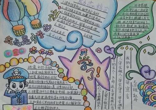 开学啦 新学期手抄报大全 创意满满 精美好画