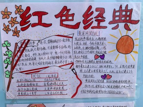 阅读红色经典向英雄学习的手抄报学习的手抄报