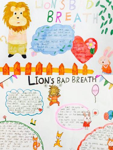 英语动物狮子手抄报英语动物手抄报