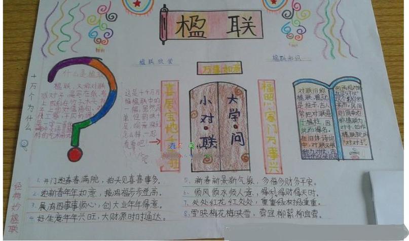 汉字的特点对联手抄报汉字的手抄报