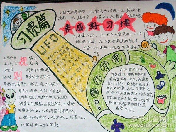 好习惯改变人生手抄报 好习惯手抄报