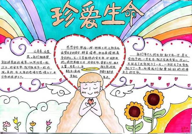 珍爱生命为主题的手抄报
