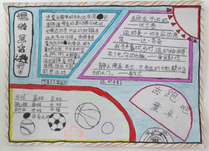善运动之安全手抄报 运动会手抄报