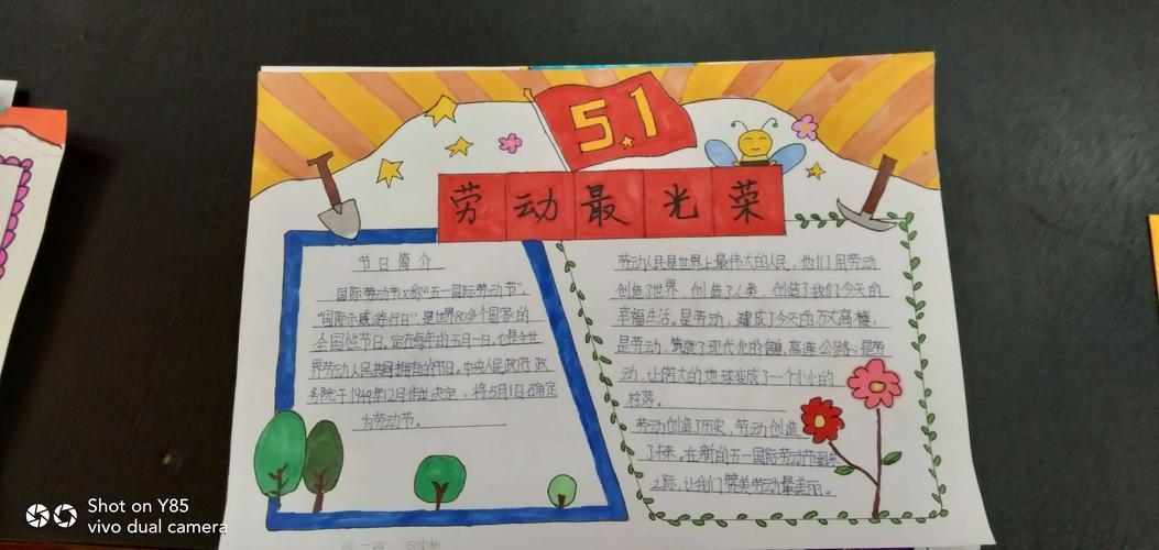 画手抄报五一最美劳动者手抄报小学生用画笔画出劳动者的风采手抄报