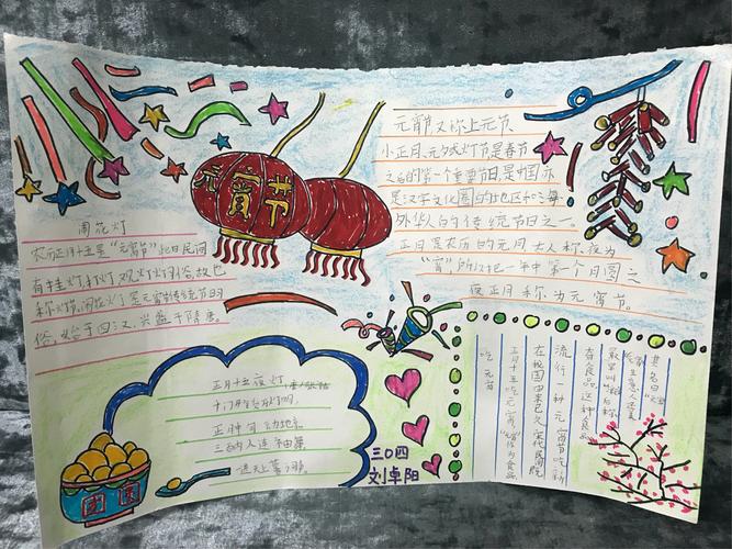 304班 民俗民风 手抄报展