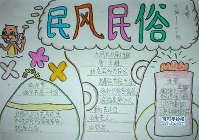 寒假民俗民义手抄报民俗手抄报 寒假民俗民义手抄报民俗手抄报