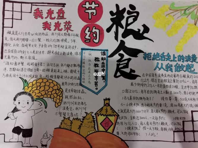 节约粮食手抄报07