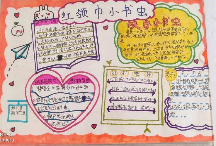 一年级红领巾小书虫手抄报红领巾手抄报