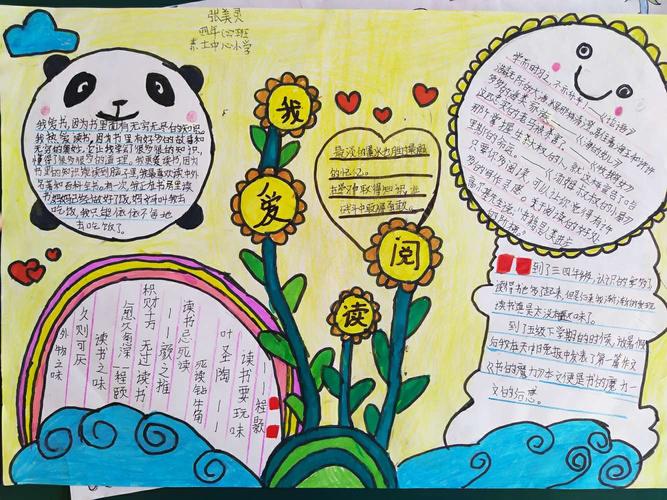 漳浦县赤土中心学校 阅读伴我成长 手抄报评比活动