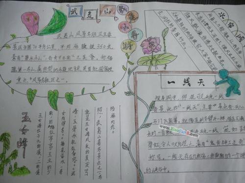 关于武夷山的手抄报图片大全
