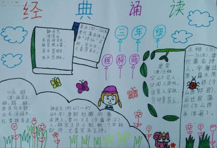 经典名著手抄报 - 老师经典诵读手抄报图片大全经典诵读手