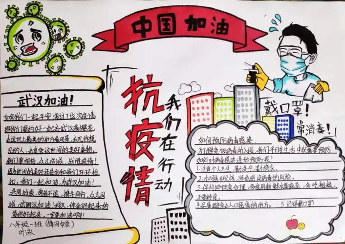 抗击疫情我们在行动抗疫主题作品展示丨手抄报篇①