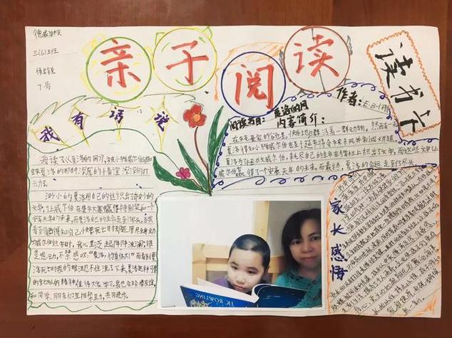 亲子共绘爱党情手抄报亲子共读手抄报