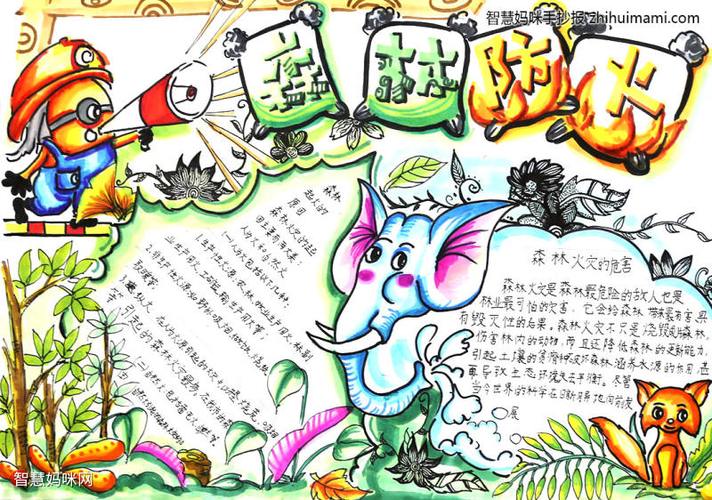 森林草原防灭火安全教育手抄报