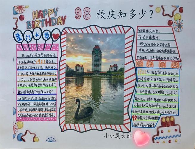 大学生手抄报大学文范手抄报大学手抄报最美厦门手抄报图片大全厦门