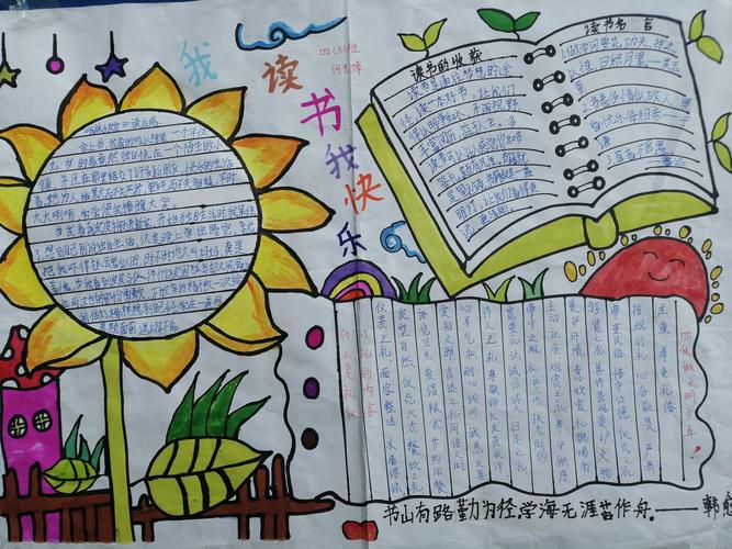 书香润童年 阅读伴成长 曹庙小学举办课外阅读手抄报展评活动