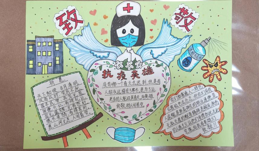 抗疫手抄报