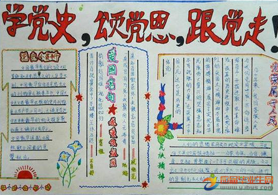 纪念建党96周年手抄报资料及图片