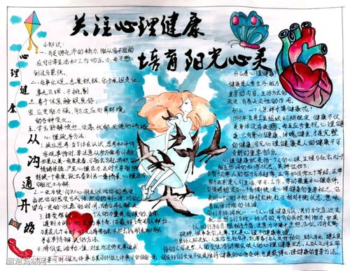 关注心理健康手抄报简单漂亮
