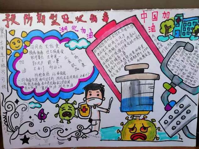 模板学生预防自然灾害地震台风知识涂色线稿儿童画宣传防空知识手抄报