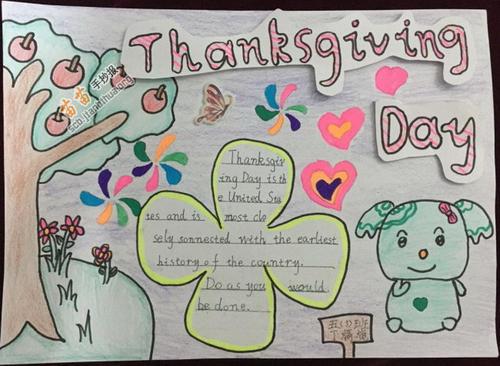关于感恩主题的英语手抄报 关于感恩的手抄报