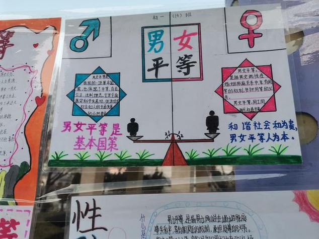 男女男女平等手抄报手抄报简单又好看