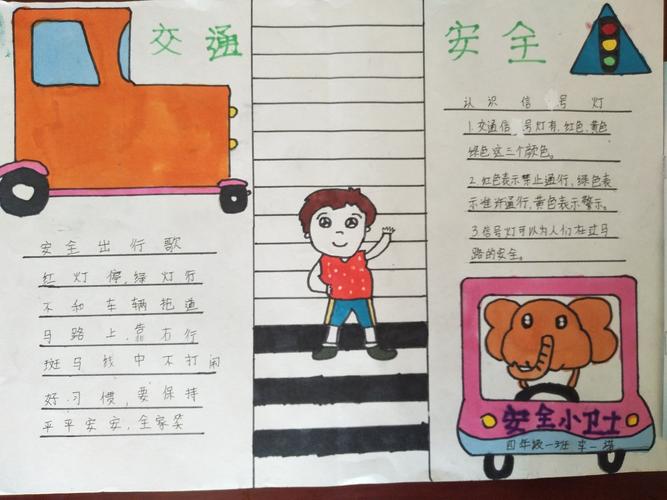 亳州学院实验小学四年级开展开学安全教育手抄报制作活动