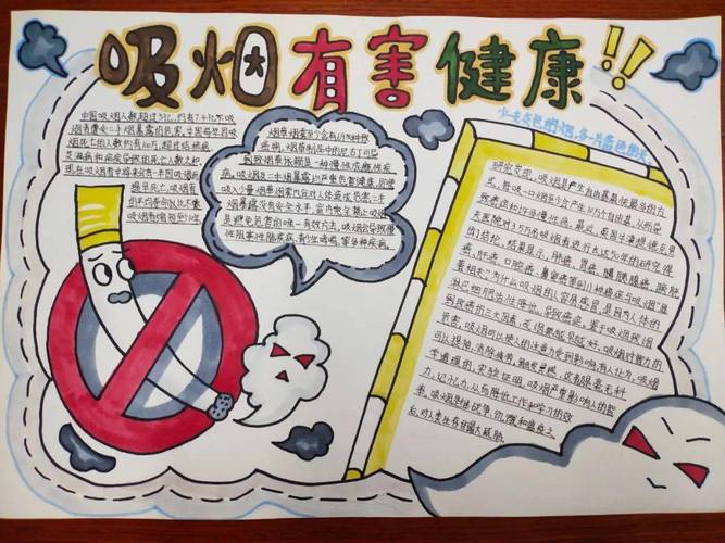 点赞2024年赣州市世界无烟日青少年控烟手抄报优秀作品展播