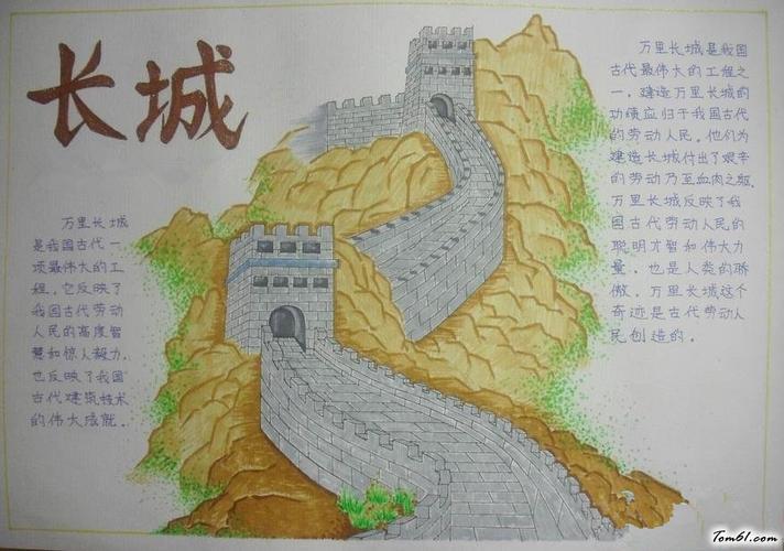 中国的文化与自然遗产手抄报我爱中国的手抄报