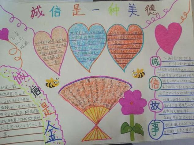 一年级诚信守时手抄报一年级手抄报