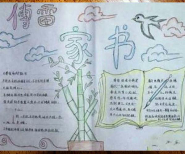 你认真的样子好美 《傅雷家书》手抄报及古诗背诵展示 8.14班