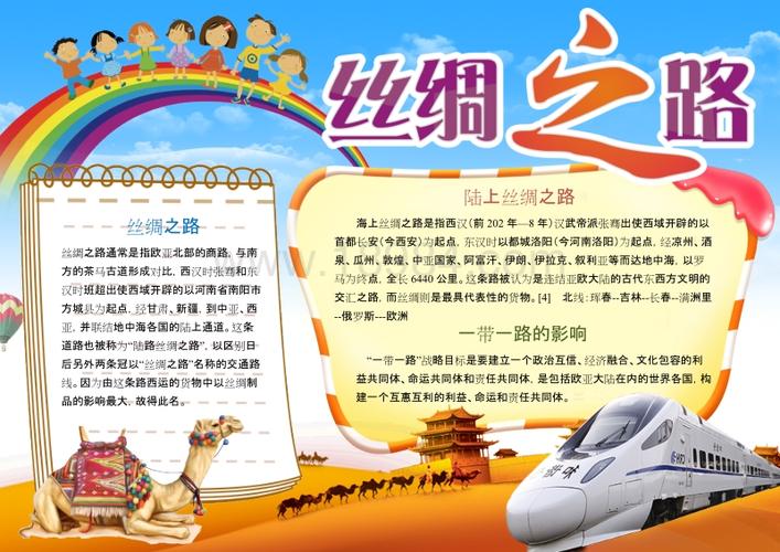 丝绸之路海上丝绸之路丝绸之路故事4丝绸之路电子手抄报模板.docx