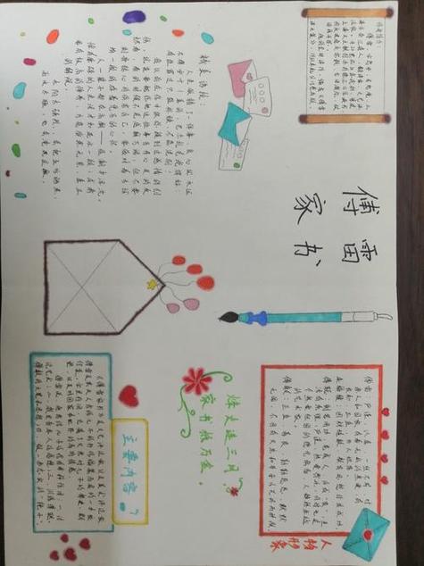 《傅雷家书》手抄报学生制作的《傅雷家书傅雷教子之道》手抄报展示.