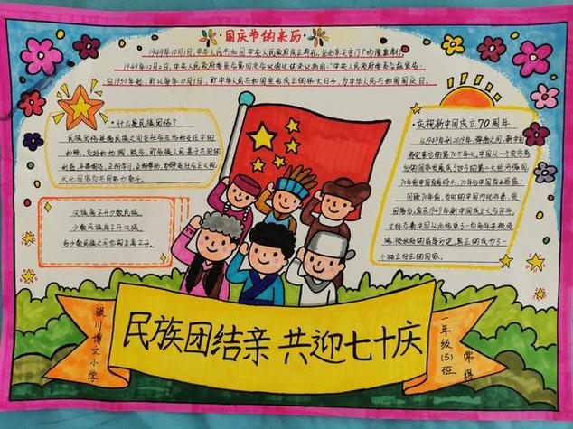 民族团结亲 共迎七十庆手抄报评比活动