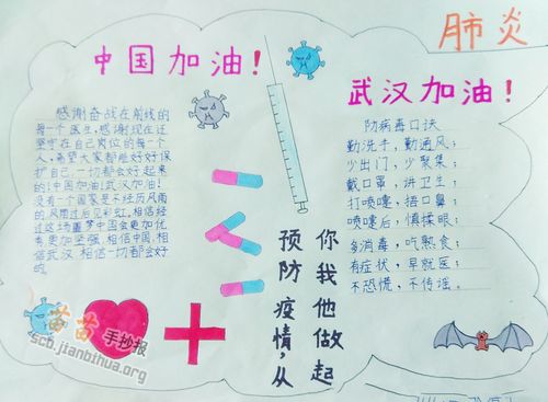 预防疫情手抄报