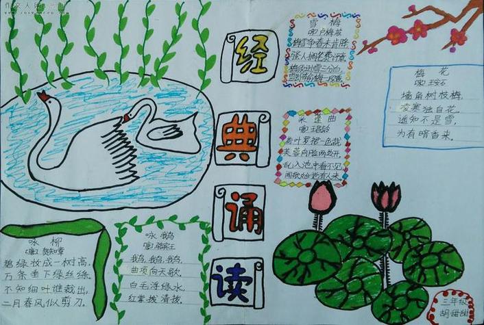 推进经典大阅读手抄报走进经典手抄报