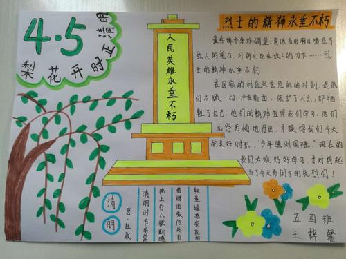 主题活动之四: 缅怀英雄先烈 传承红色基因 手抄报