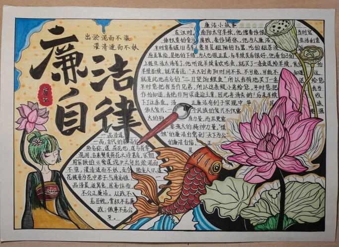 手抄报廉洁手抄报