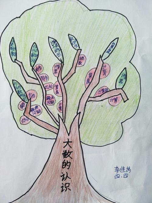 分享知识树的读书手抄报数学知识树手抄报二年级上册数学知识树手抄报