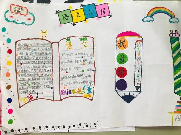 四年级语文小学四年级趣味语文手抄报 小学四年级手